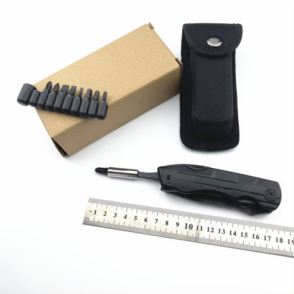 Folding Pocket Multi-purpose Outdoor Set Of Tools; Pliers; Screwdriver; Drill; Knife; Bottle Opener