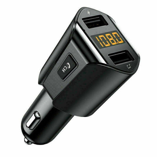 NEW CAR MP3 Player Radio Wireless Bluetooth FM Transmitter Adapter 2xUSB Car Kit