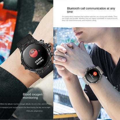 The new HM09 smart watch calls outdoor sports watch Heart rate Blood pressure Blood oxygen 1.32 HD display Cross border
