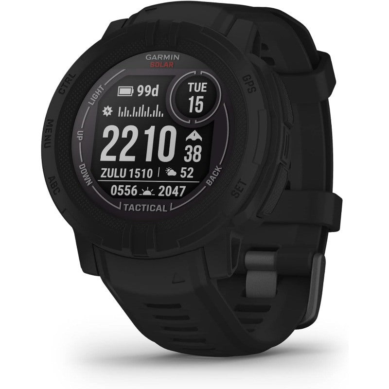 Garmin Instinct 2 Solar, Tactical-Edition, Solar Charging Capabilities, Multi-GNSS Support, Track back Routing, GPS Outdoor Watch