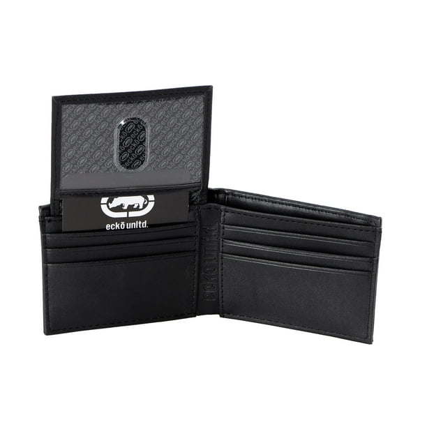 Ecko Unltd World Famous Rhino Men's Bifold Wallet Black