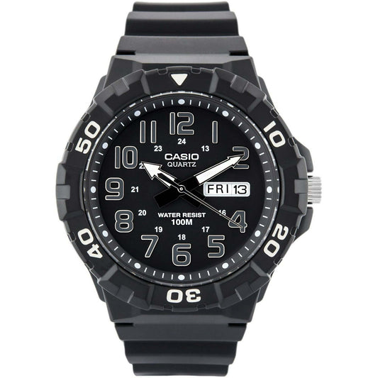 Casio Men's Classic Quartz Watch with Black Resin Strap