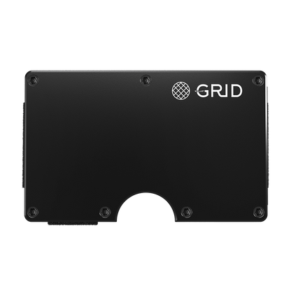 GRID Black Aluminum Money Clip