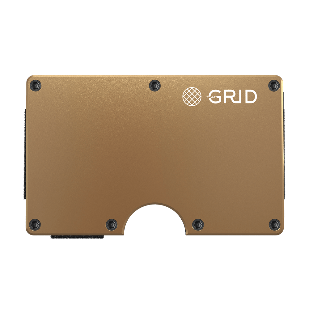 GRID Gold Aluminum Money Clip