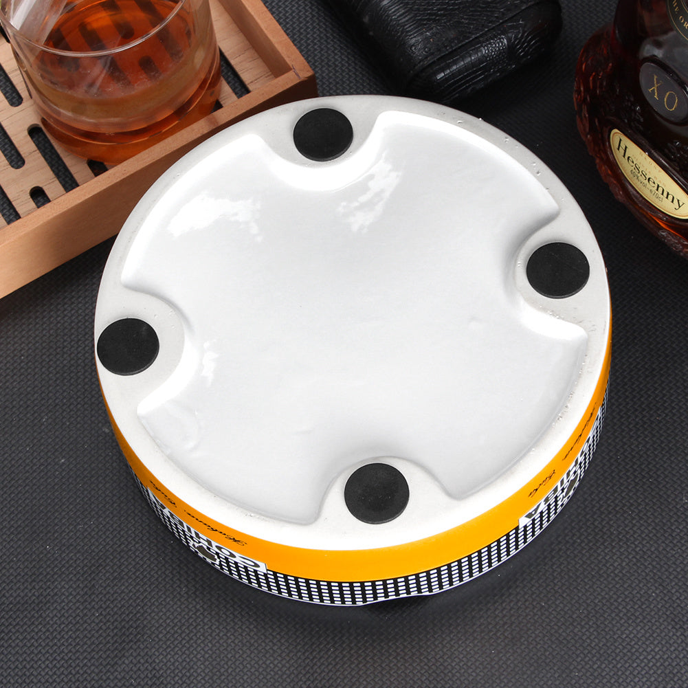 COHIBA Portable Ceramic 4 Slot Cigar Holder Ashtray