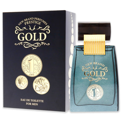 Gold by New Brand for Men - 3.3 oz EDT Spray