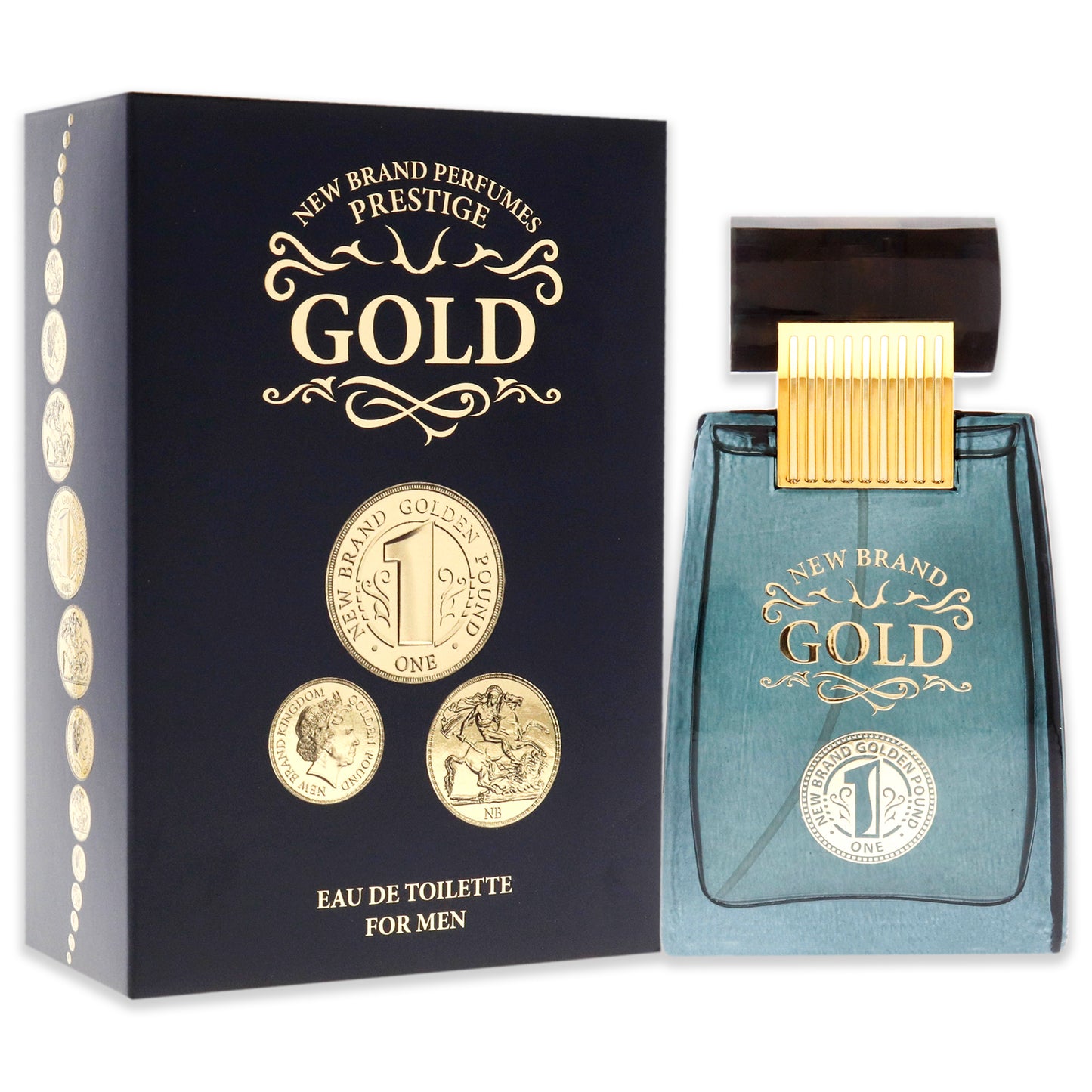 Gold by New Brand for Men - 3.3 oz EDT Spray