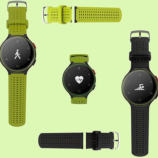 Smart Fit Sporty Waterproof Watch W/ Active Heart Rate and Blood Pressure Monitor