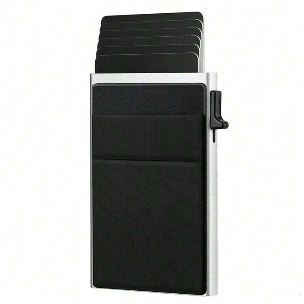 Slim Minimalist Wallet with RFID Blocking and Easy Pop Up Card Access