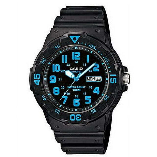 Casio Men's Dive Style Watch Black/Blue Accents MRW200H-2BV