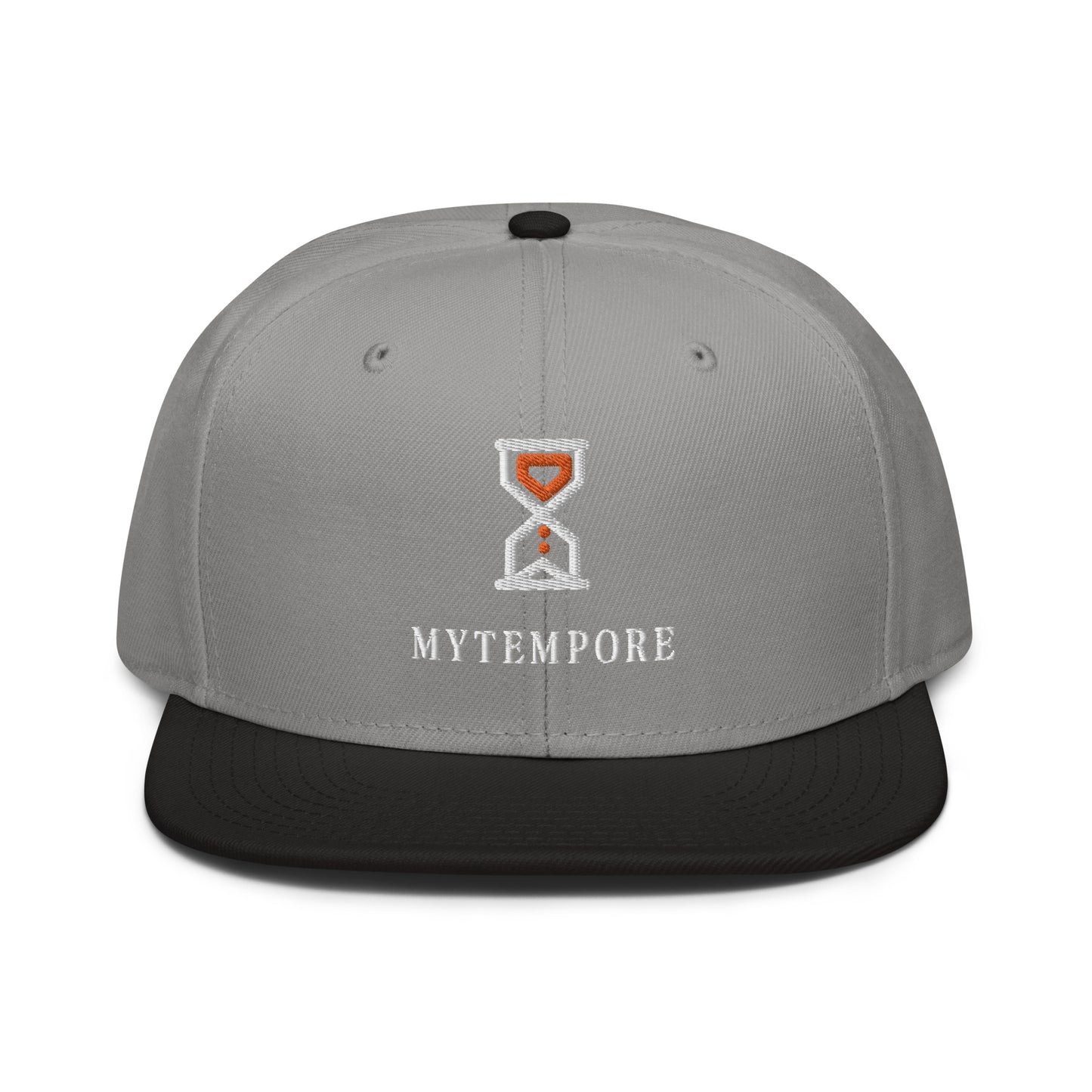 MYTEMPORE GRAY TOP + BLACK BRIM Snapback Hat