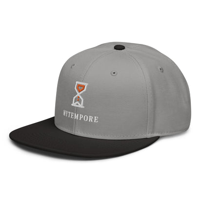 MYTEMPORE GRAY TOP + BLACK BRIM Snapback Hat