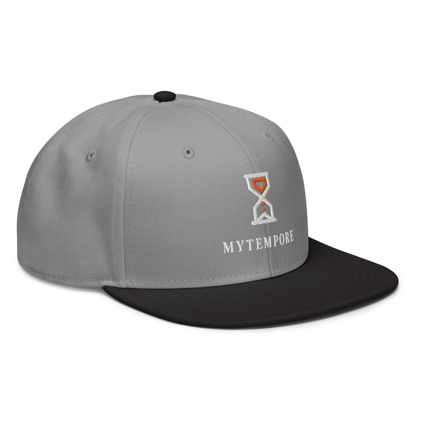 MYTEMPORE GRAY TOP + BLACK BRIM Snapback Hat