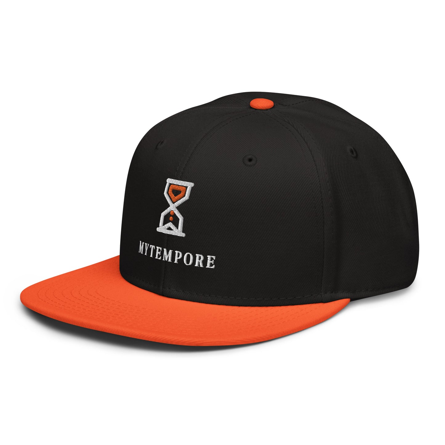 MYTEMPORE BLACK + ORANGE Snapback Hat