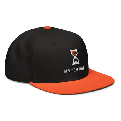 MYTEMPORE BLACK + ORANGE Snapback Hat