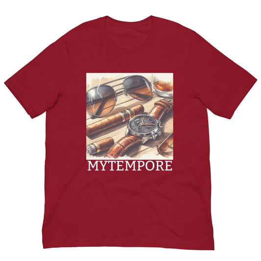 MYTEMPORE SUN GLASSES WATCH AND CIGAR Unisex t-shirt