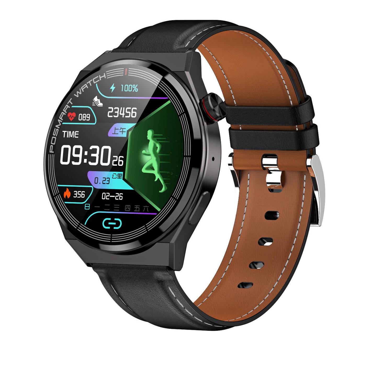 Cross border application Huawei smart sports watch Huaqiang North top equipped with Porsche men's waterproof large screen 1.45 Bluetooth