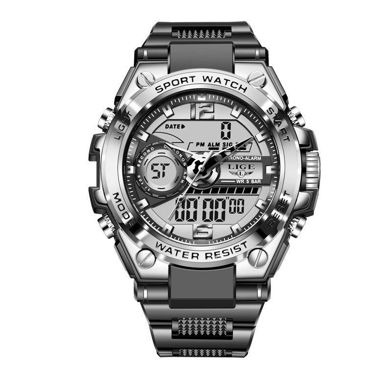 Men Military Watch Digital 50m Waterproof Wristwatch LED Quartz Clock Sport Watch Male Big Watches Men Relogios Masculino