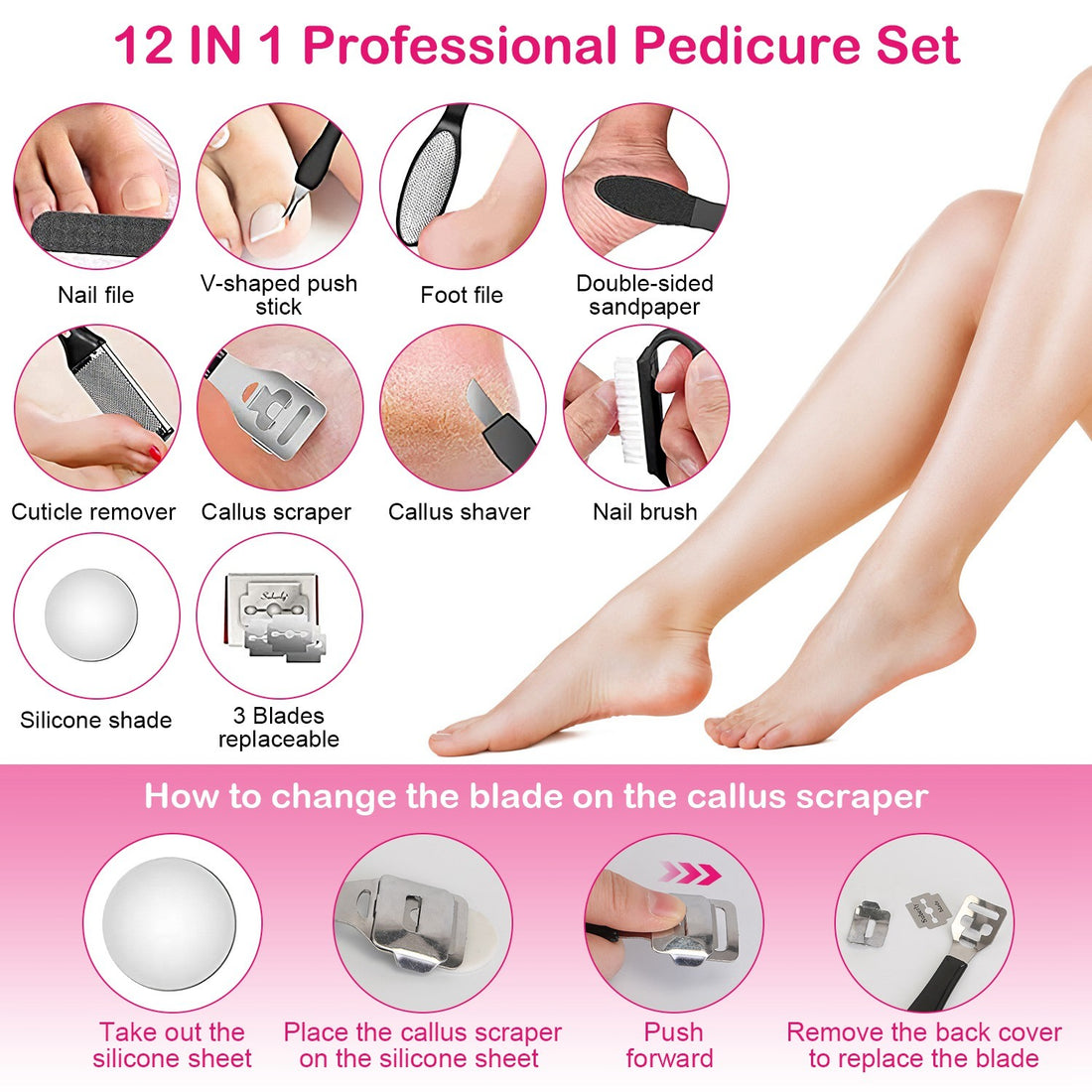 Electric Foot Callus Remover Foot Grinder Rechargeable Foot File Dead Skin Pedicure Machine