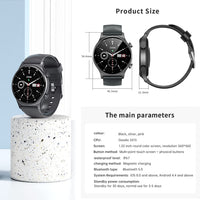Smartwatch for Men Women IP68 Waterproof Activity Tracker for Android iOS Phones(black)