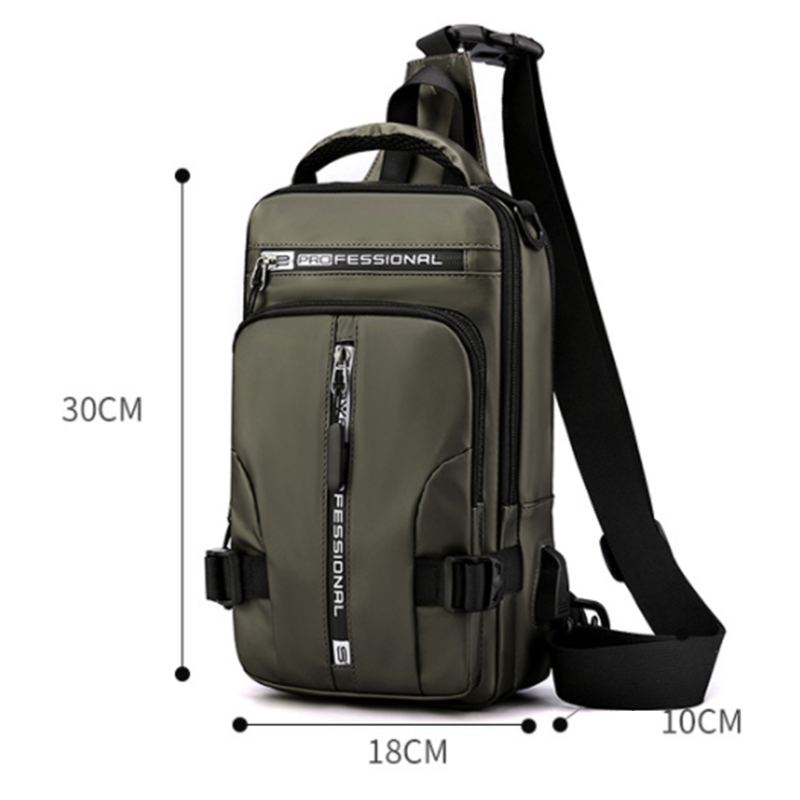 Men's Sling Bag Water Resistant Shoulder Chest Crossbody Bags Sling Backpack