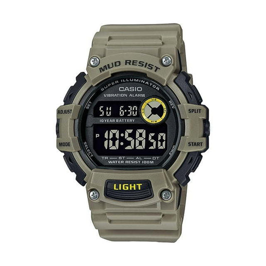 Casio Men's Heavy Duty Mud-Resistant Digital Watch, Khaki TRT110H-5BV