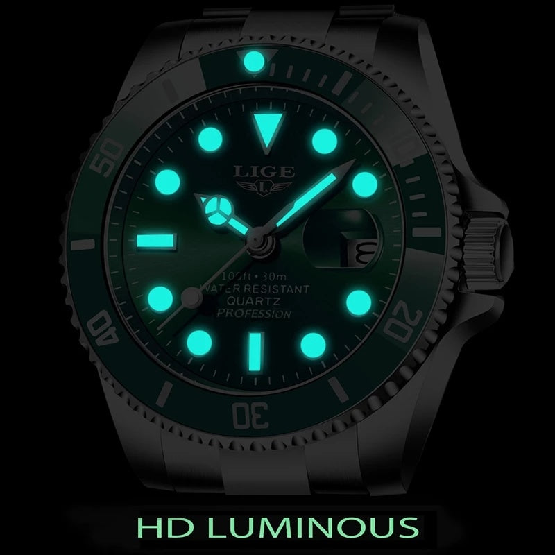 2022 Top Brand Luxury Fashion Diver Watch Men 30ATM Waterproof Date Clock Sport Watches Mens Quartz Wristwatch Relogio Masculino