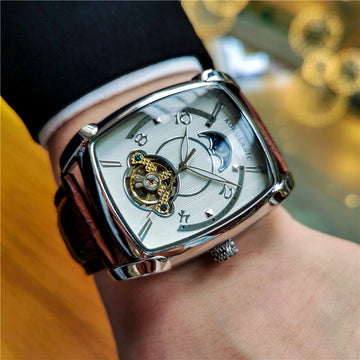 Men's Automatic Mechanical Watch Square Large Dial