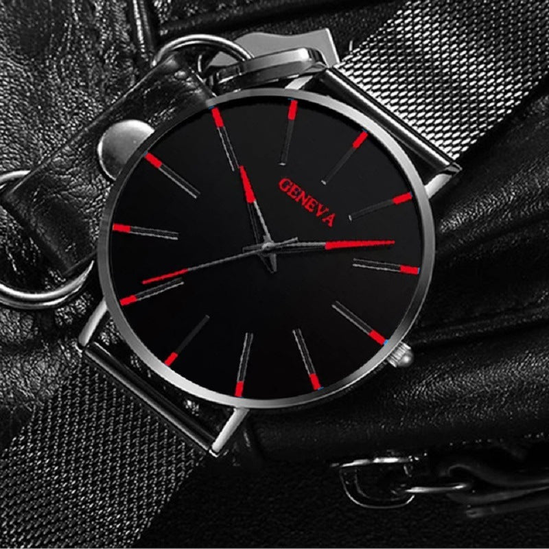 Minimalist Men's Fashion Ultra Thin Watches Simple Men Business Stainless Steel Mesh Belt Quartz Watch relogio masculino