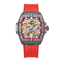 Men's Skeleton Automatic Mechanical Silicone Watch