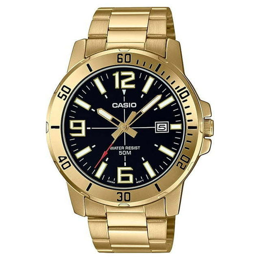 Casio Men's Diver-Style Stainless Steel Watch MTPVD01G-1BV