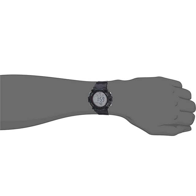 Casio Men's Digital Quartz 10-Year Battery 100m Black Resin Watch AE1500WH-1AV