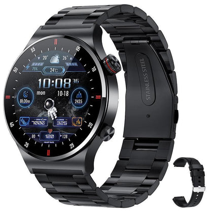 Bluetooth Calling QW33 Smart Watch ECG PPG Business Stainless Steel Strap Waterproof Men's Watch