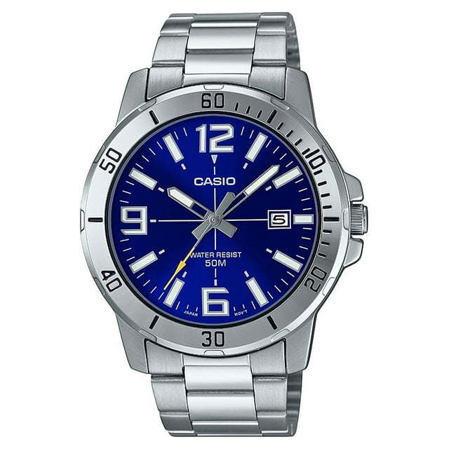 Casio Men's Diver-Style Stainless Steel Watch MTPVD01D-2BV