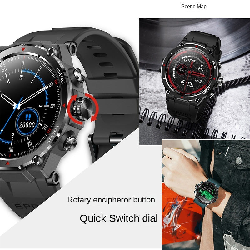 The new HM09 smart watch calls outdoor sports watch Heart rate Blood pressure Blood oxygen 1.32 HD display Cross border