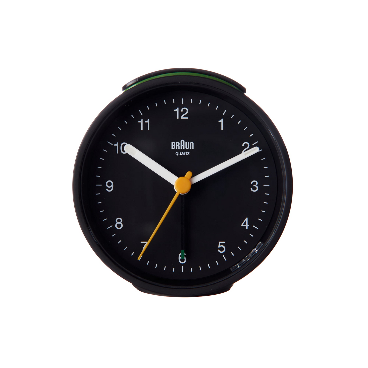 Braun BC12B: Timeless Black Analogue Alarm Clock with Snooze, Light, and Quiet Quartz Movement