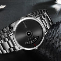 WoMaGe Stainless steel Turntable Quartz Men's watches