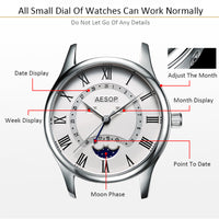 AESOP Relogio Masculino Stainless steel Men's Quartz Watch
