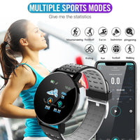 119 Plus Heart Rate Blood Pressure Sports Fitness Smart Watch