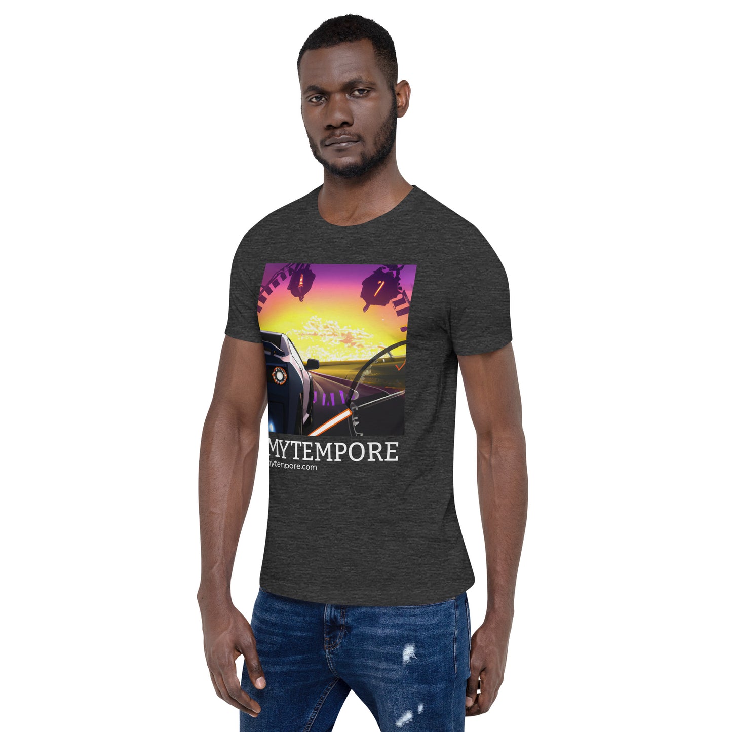 "MYTEMPORE" DRIVING INTO SUNSET Unisex t-shirt