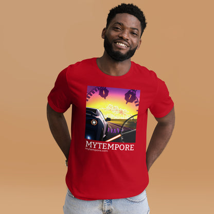 "MYTEMPORE" DRIVING INTO SUNSET Unisex t-shirt
